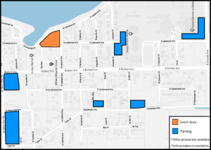 Ocoee Founders Day Festival 2018 parking map