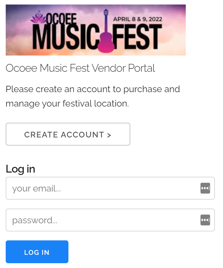 Join Our Vendor Team! 2024 Ocoee Music Festival